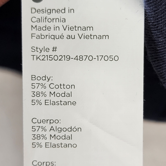 Fabletics Women's Classic Navy 24/7 Britt Tank - L - Picture 6 of 8